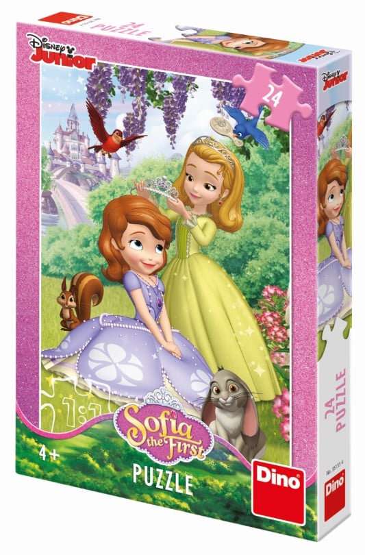Puzzle dinosaure Dinotoys - Princesse junior Disney Sofia la première - 24 pièces