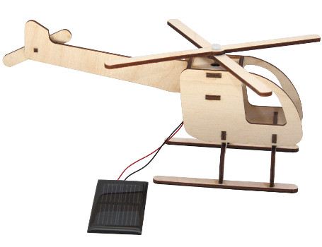 Kit de construction Solexpert - hélicoptère avec panneau solaire