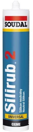 Soudal silirub 2 | mastic silicone | gris transparent | 300ml - 127537