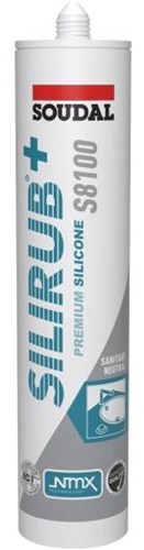 Soudal silirub+ s8100 neutre | kit de plomberie | numérisation grise | 300ml - 134447