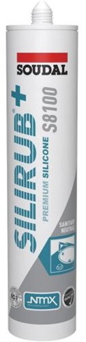 Soudal silirub+ s8100 neutre | kit de plomberie | transparent | 300ml - 134449