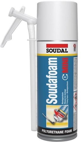 Soudal mousse de soude mini | mousse polyuréthane | champagne | 150ml - 116168