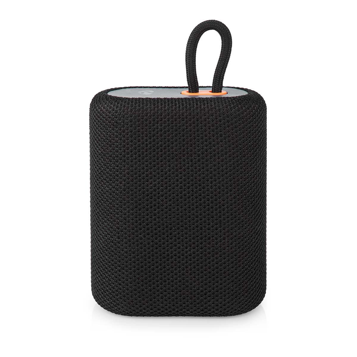 Haut-parleur Bluetooth Nedis | Autonomie maximale de la batterie : 7 heures | conception portable | 7 heures | mono | microphone intégré | pouvant être lié | noir - spbt2005bk