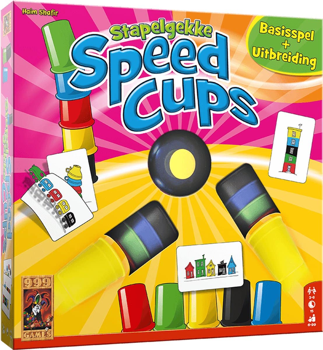 999 Games Game d'action de Speed Cups, 6 joueurs