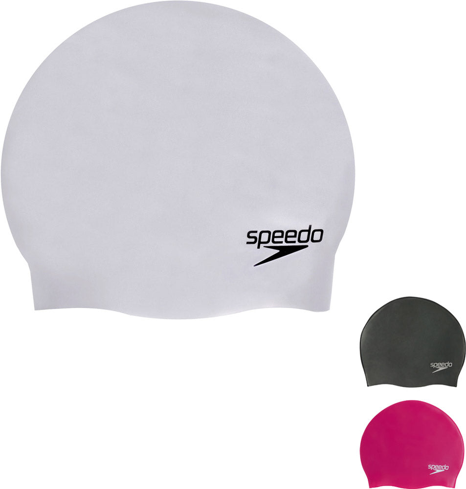 Speedo plain moulded silicone - swim cap