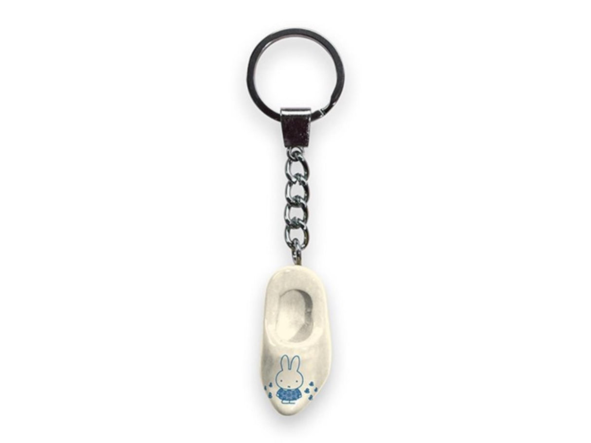 Sabot porte-clés Miffy 4cm blanc bleu