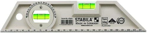 Niveau à bulle Stabila, plastique, graduation 25cm - 06901