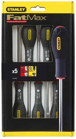 Stanley hand tools fatmax® jeu de 5 tournevis cruciformes parallèles - 0-65-440