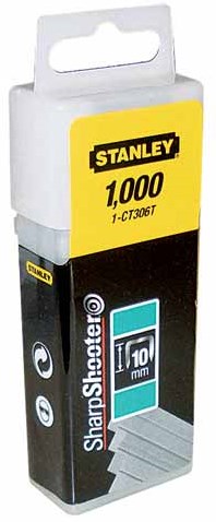 Agrafes pour outils à main Stanley 10 mm type ct - 1000 pièces - 1-ct306t
