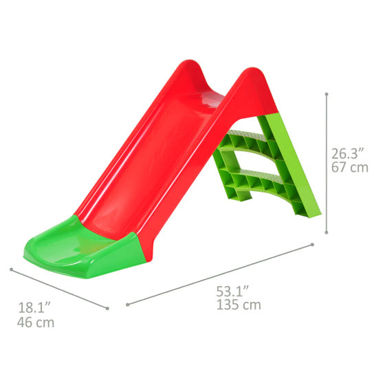 Slide étoilée 135 x 46 x 67 cm Green rouge
