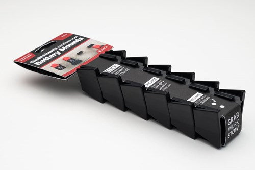 Stealthmounts bm-mw12-blk-6-blk support de batterie pour milwaukee m12 | noir | Paquet de 6 - bm-mw12-blk-6-blk