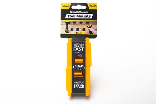 Stealthmounts tm-dw18-ylw-4 support de machine pour Dewalt XR | jaune | Paquet de 4 - tm-dw18-ylw-4
