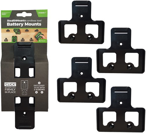 Supports furtifs pour ego 56v | noir | 4 pièces - bm-eg56-blk-4