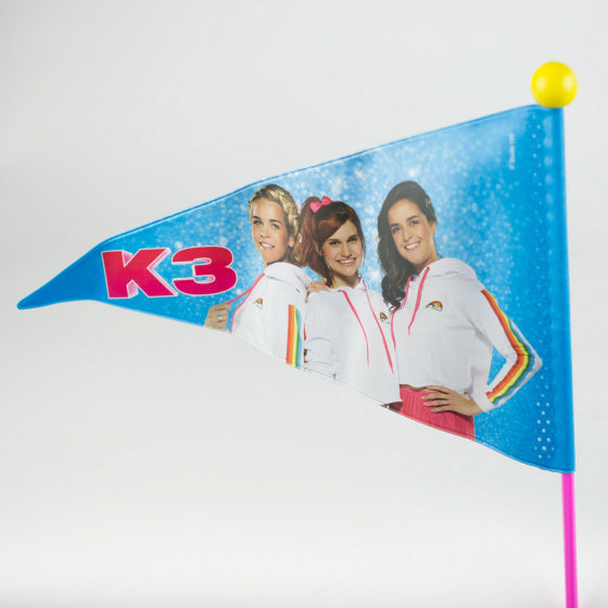 Studio 100 drapeau de vélo k3 junior 150 cm vinyle rose jaune