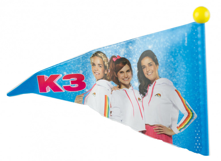 Studio 100 drapeau de vélo k3 junior 150 cm vinyle rose jaune