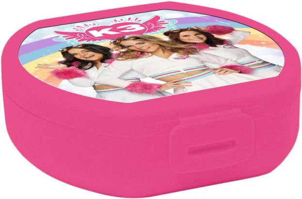 Studio 100 boîte à biscuits k3 filles 11 x 4 cm rose blanc