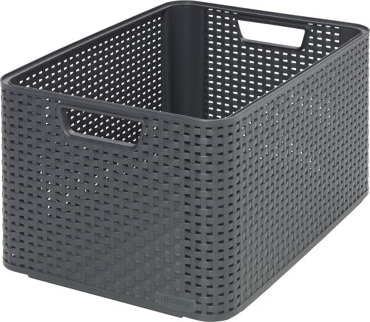 Panier de rangement style Curver taille l 30 l anthracite