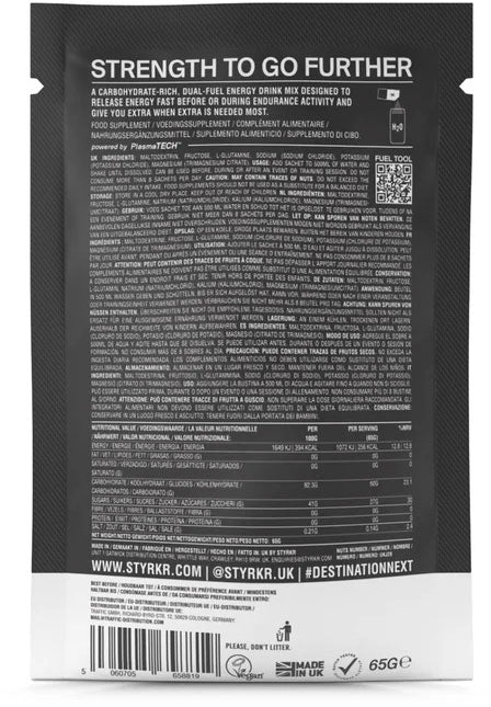 Styrkr mix60 boisson énergisante double glucides boîte de 12