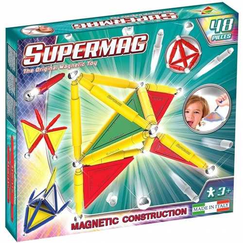 Selecta supermag - jeu d'aimants primaires de 48 pièces