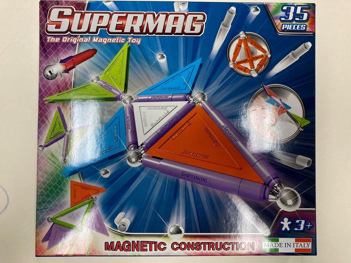 Selecta supermag - set d'aimants tendance de 35 pièces