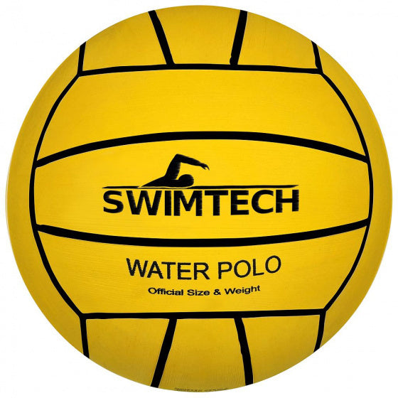 SwimTech Waterpolobal Rubber jaune taille 4