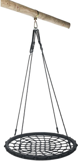 Swent swing swing pour 1 à 2 enfants Ø 100 cm noir