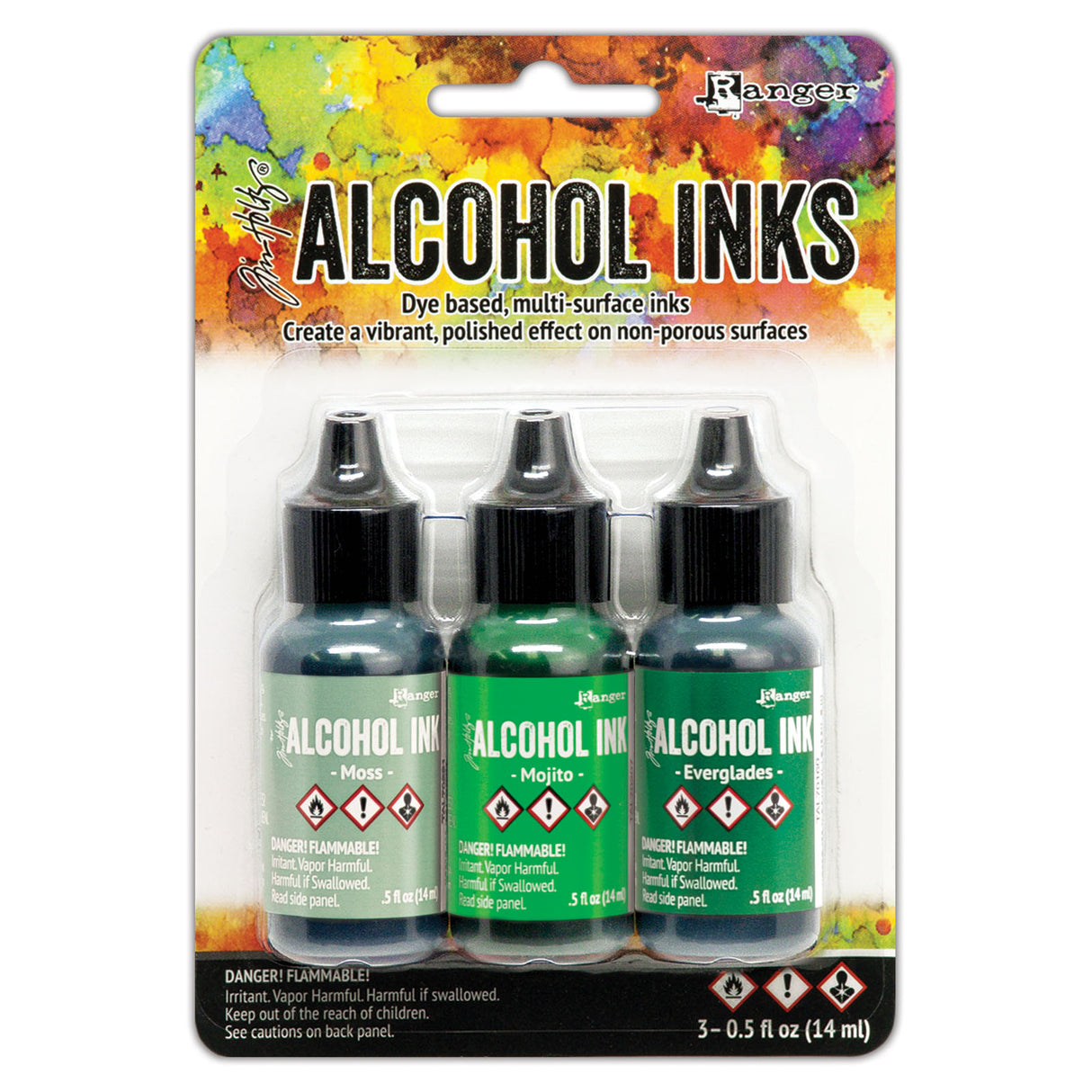 Ranger ink ranger • encres alcoolisées Tim Holtz mousse, mojito everglades 14 ml