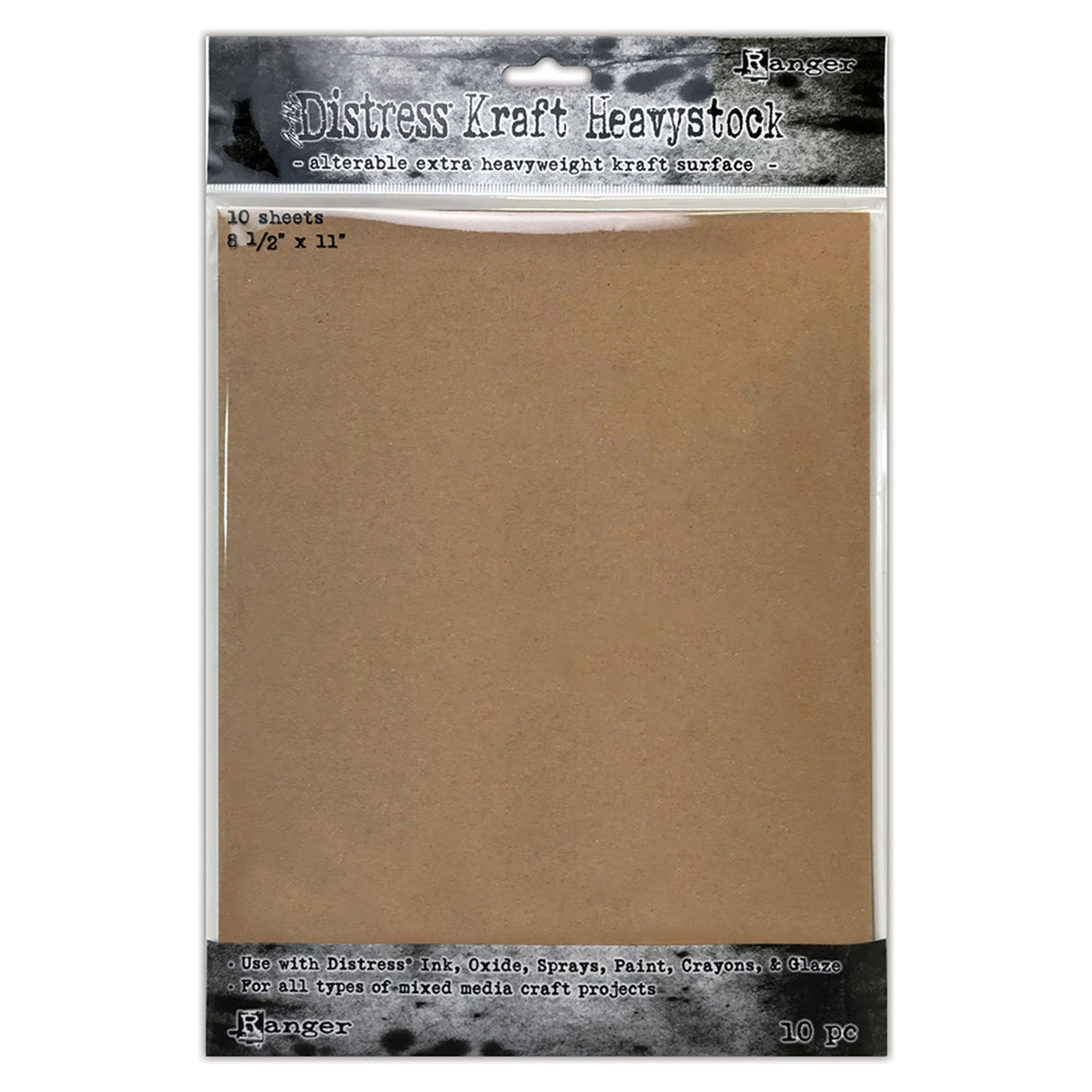Ranger Ink Ranger • Tim Holtz détresse Mixed Media Heavystock 20,32 x 25,40 cm kraft