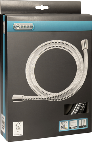 Flexible de douche Cornat 1m50 plastique tr - tecb3372