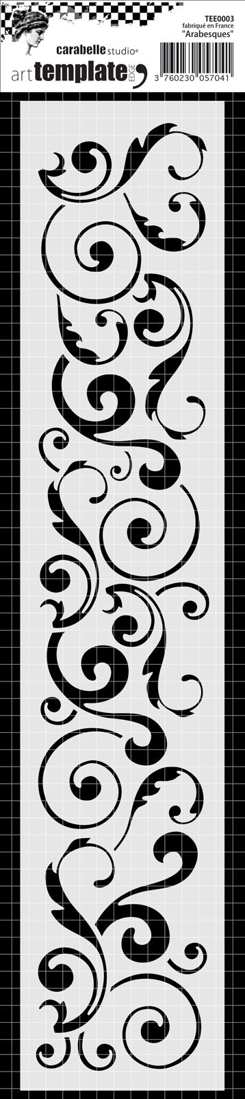 Carabelle studio • gabarit bordure 6x29cm arabesques