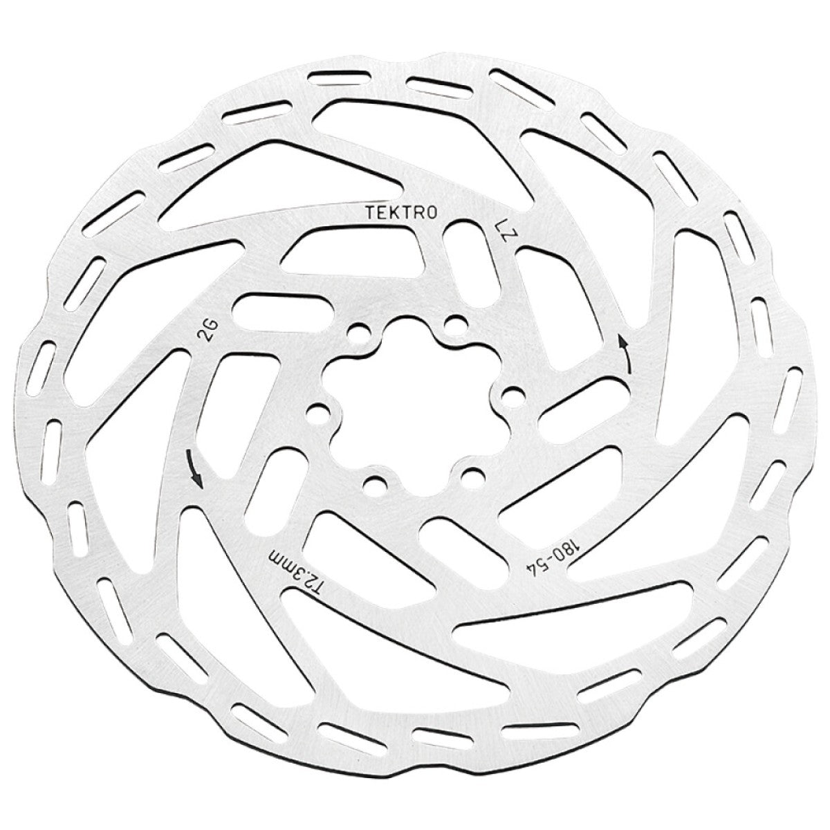 Disque de frein à disque Tektro tr180-54 ø180x2,3mm, argent