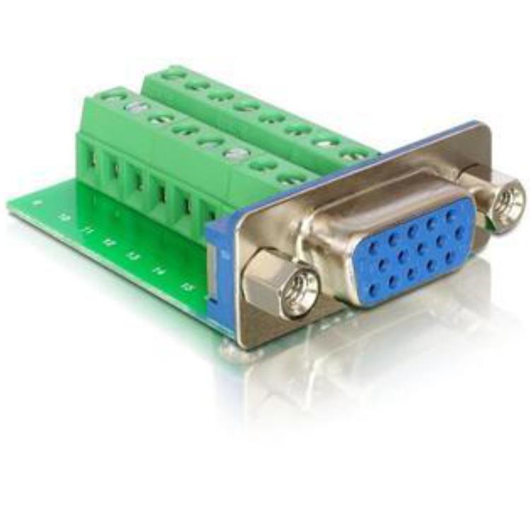 Adaptateur de connexion VGA 15 broches pour bornier