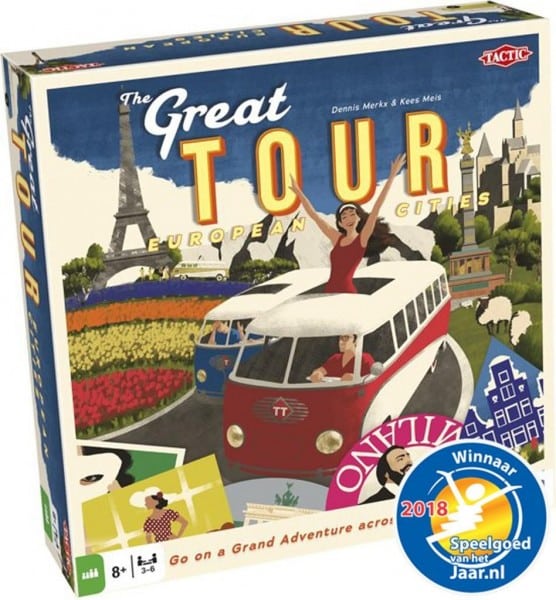Jeu tactique le grand tour partir à l'aventure en Europe en bus