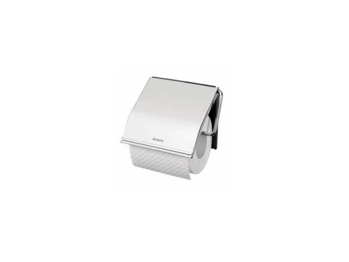 Porte-rouleau de papier toilette Brabantia en acier brillant
