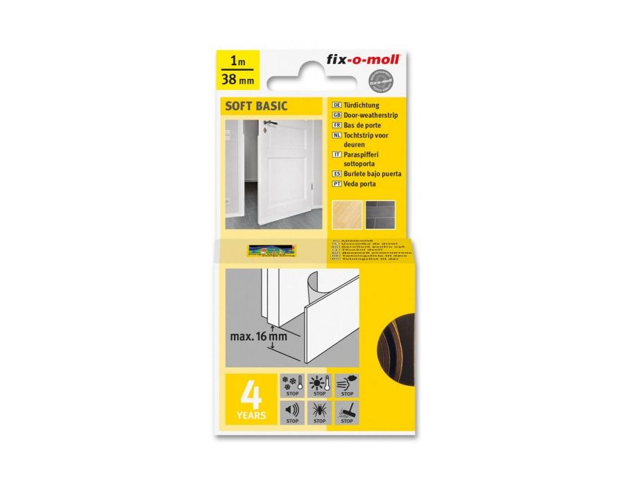 Fix-o-moll draft strip door - brown