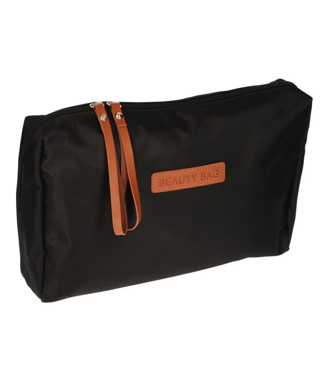 Trousse de toilette Traveler trousse de beauté noir marron 30cm x 20cm
