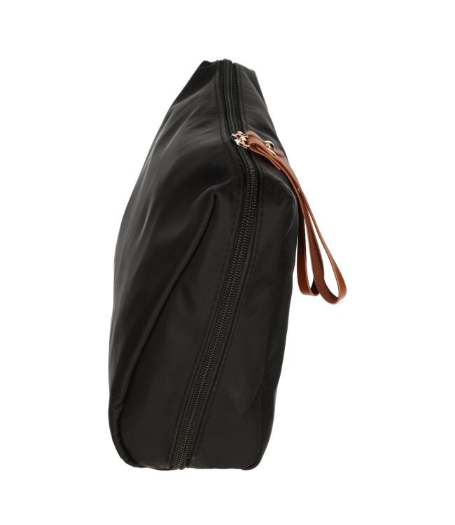Trousse de toilette Traveler trousse de beauté noir marron 30cm x 20cm