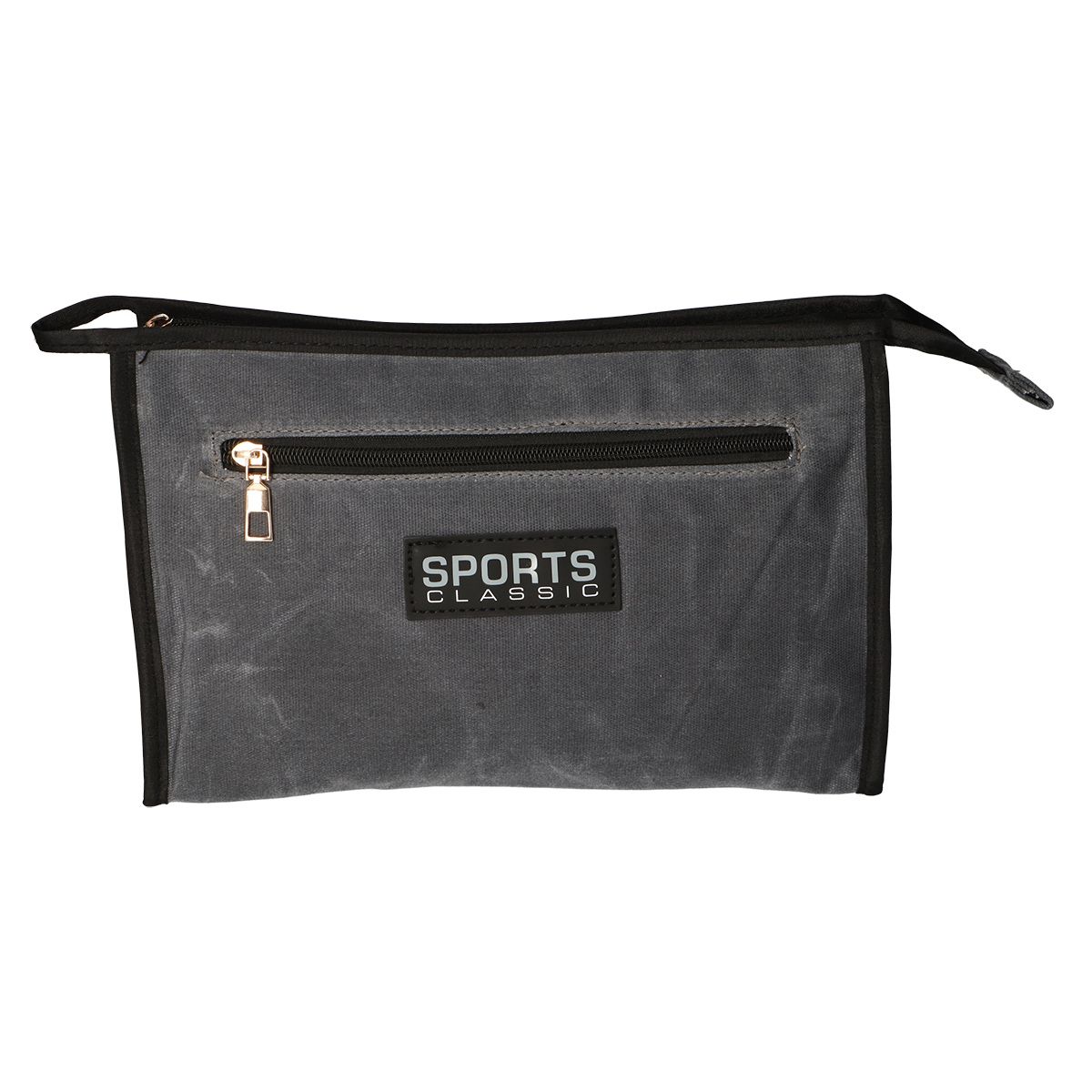 Trousse de toilette voyageur sport classique militaire gris bleu 30cm x 24cm