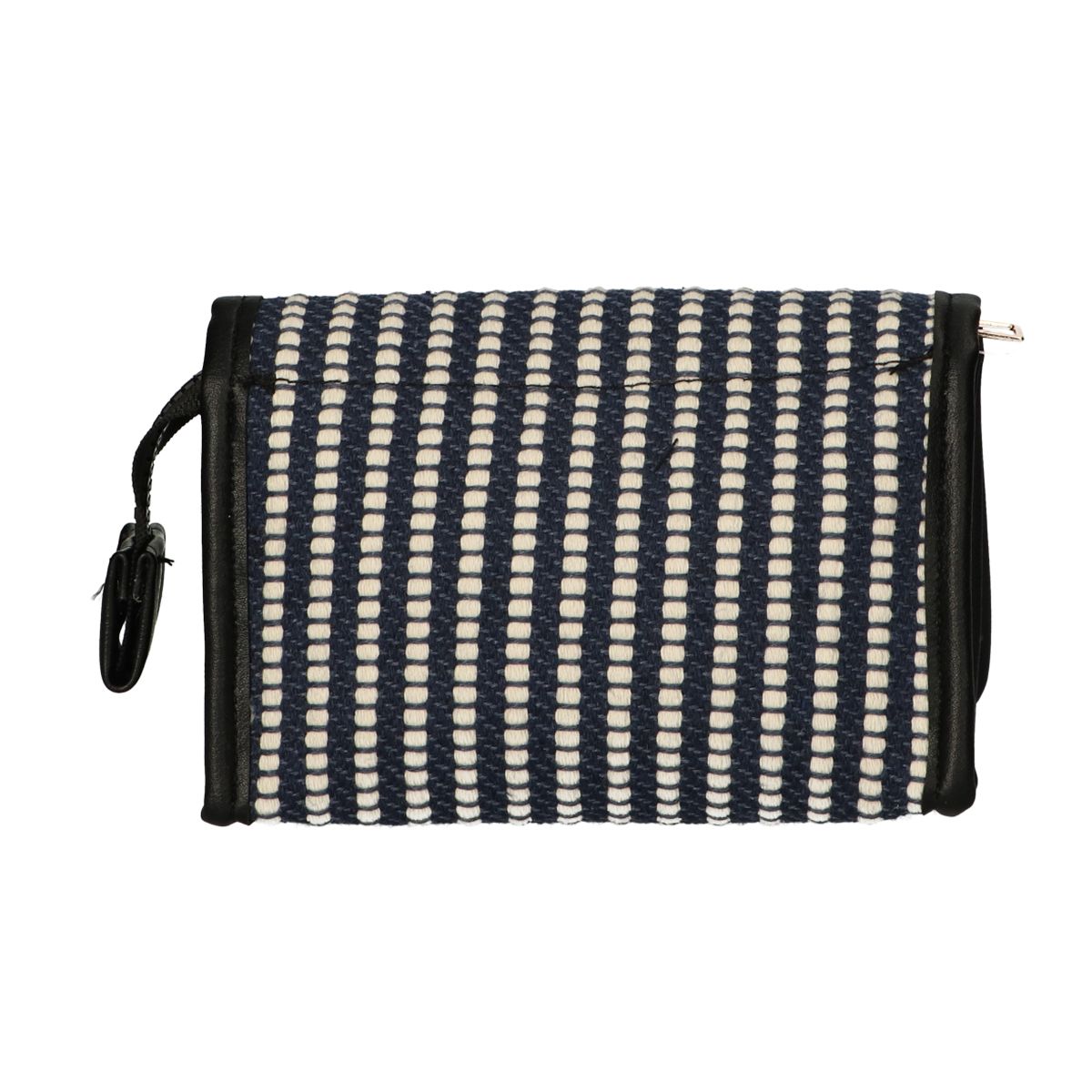 Sac miroir traveller rayure bleu crème 16,5x11cm