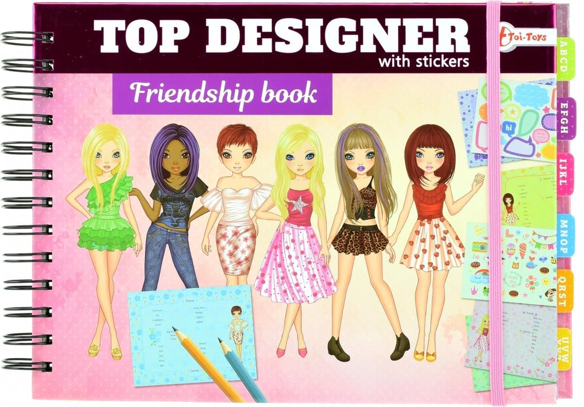 Livre d'amis Toi-toys avec autocollants des meilleurs créateurs