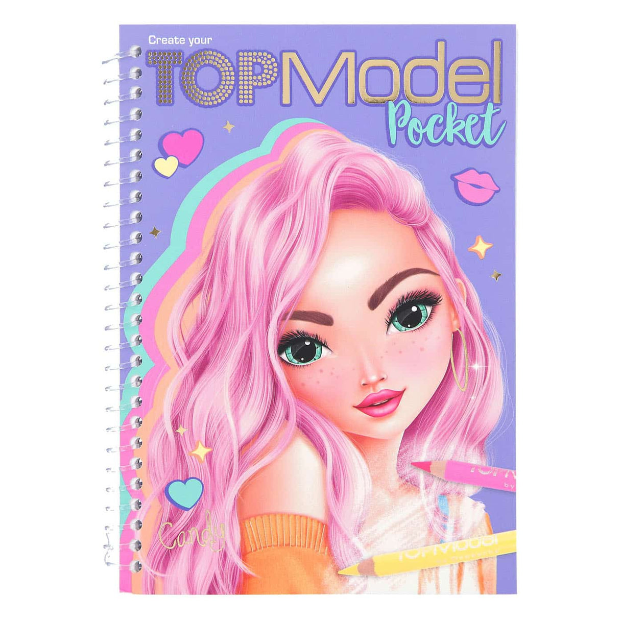Livre de coloriage de poche Top Model Van der Doelen