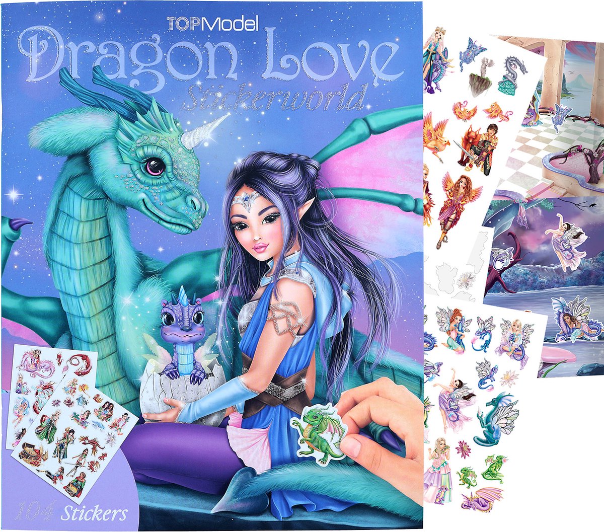 TOPModel Stickerworld Livre d'autocollants Dragon Love