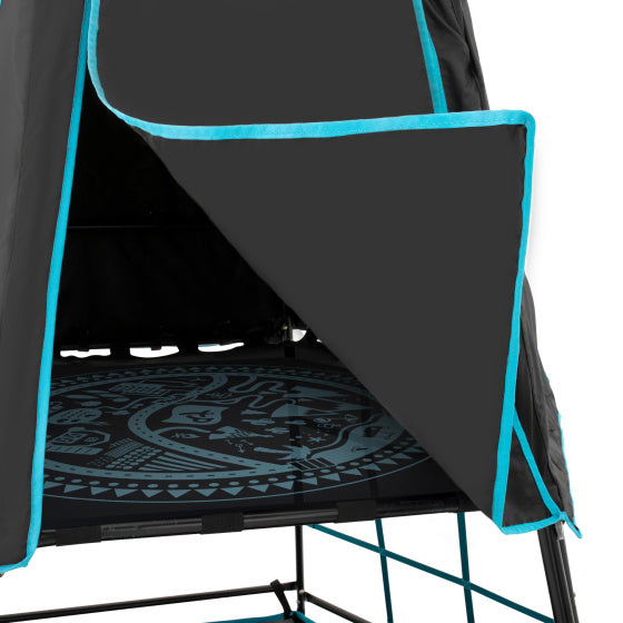 TP Toys Explorer Tour d'escalade avec zone de jeu ombragée bleu noir