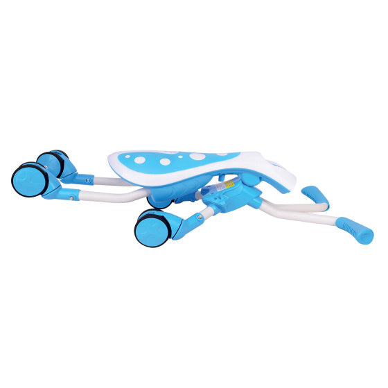 Le vélo de race de marée broute de bugs avec 4 roues junior bleu blanc