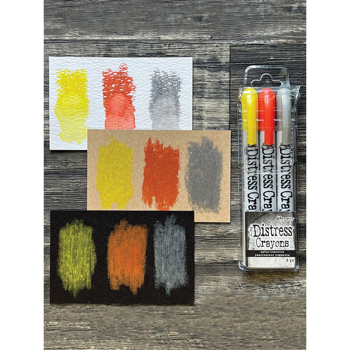 Ranger Ink Ranger • Tim Holtz Crayons de Couleur Perlés de Détresse Halloween Set 3