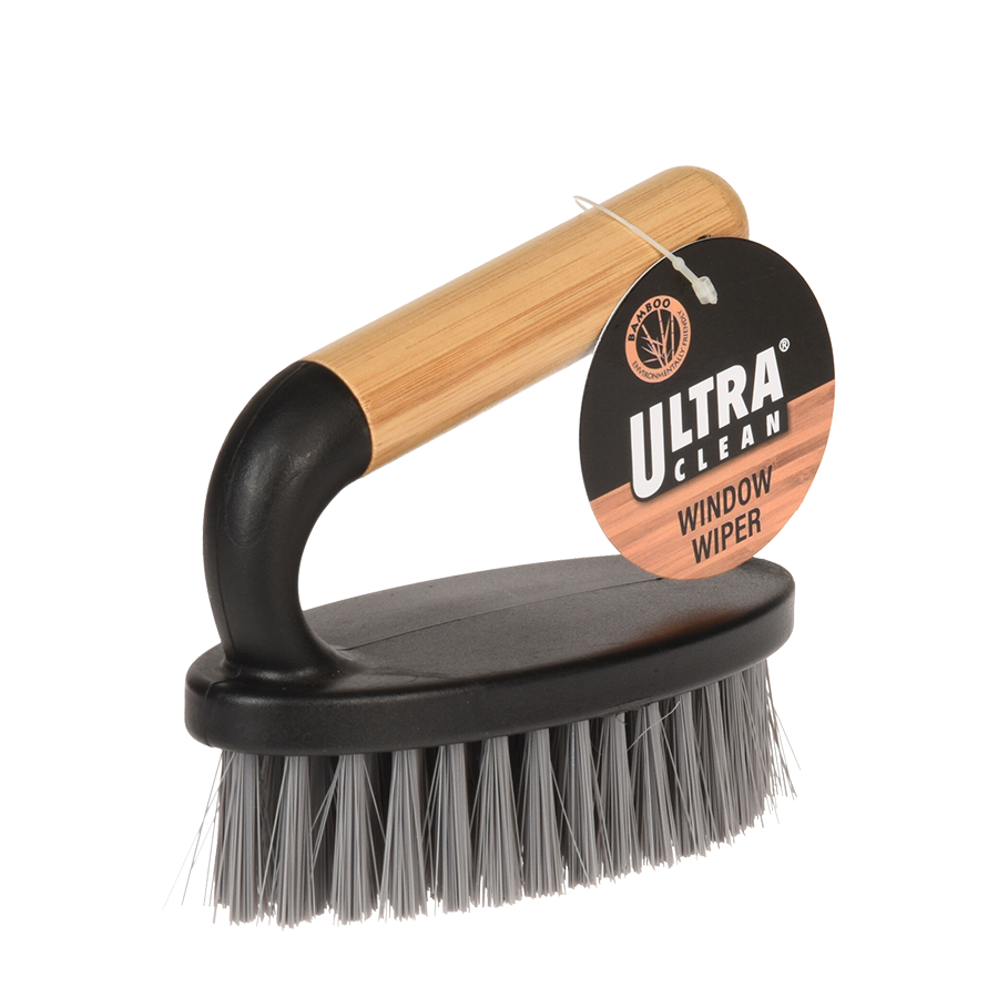 Ultra clean borstel bamboe mat zwart