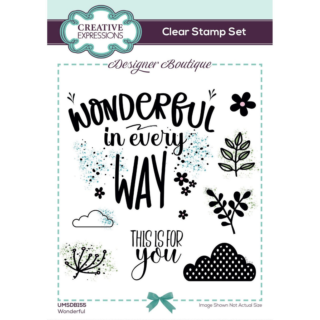 Creative expressions • designer boutique clear stempels wonderful