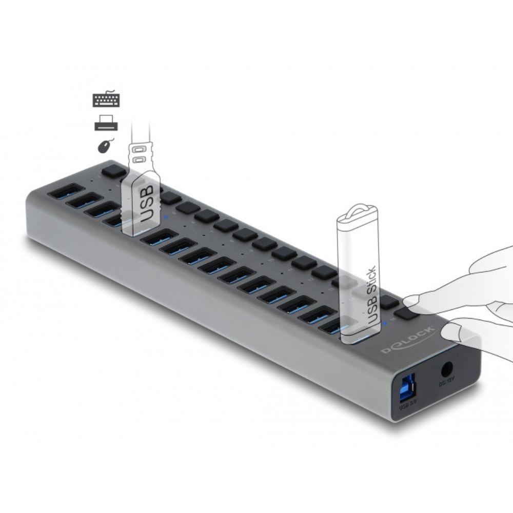 Hub USB-A Imp - 16 ports