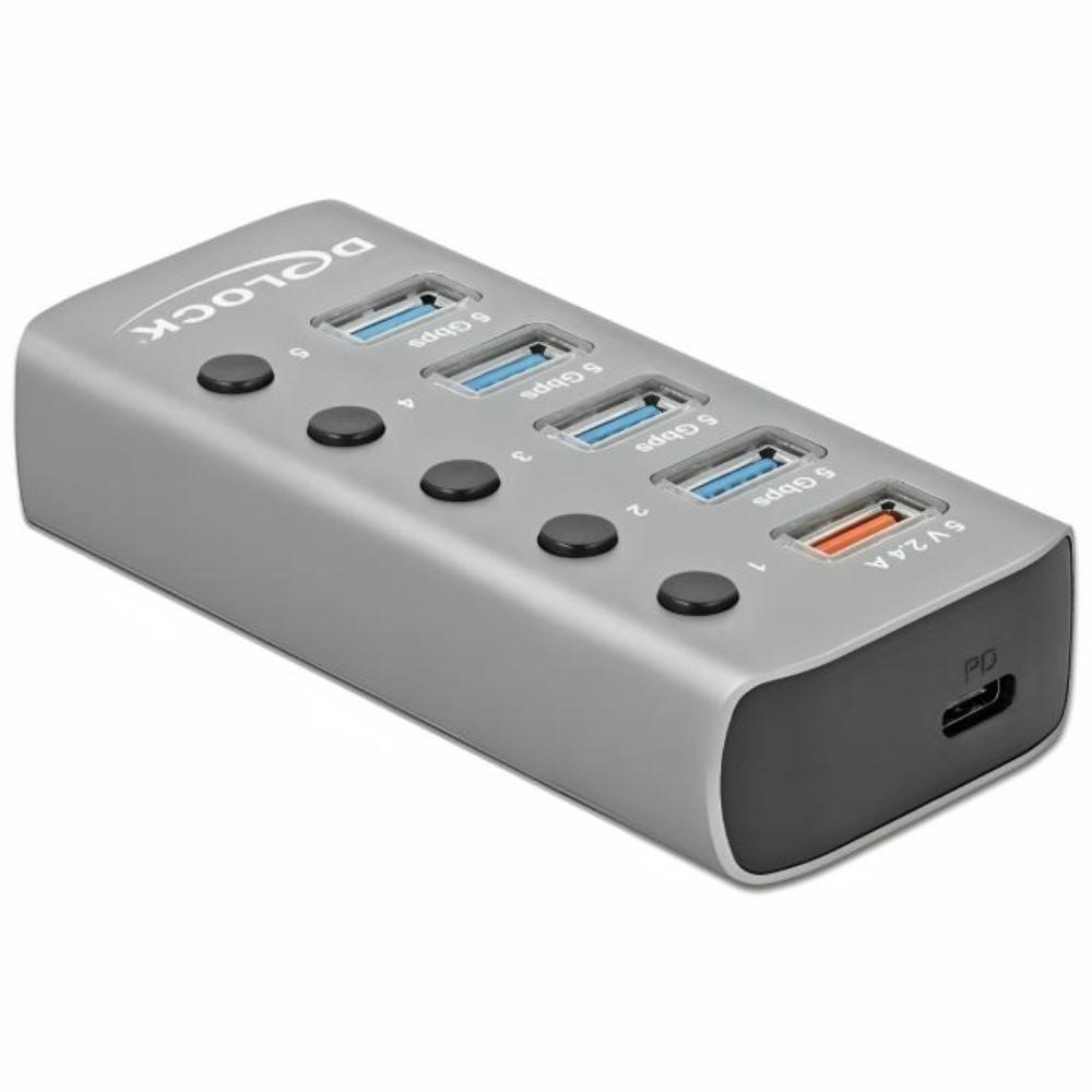 Hub USB C vers A+B - 5 ports
