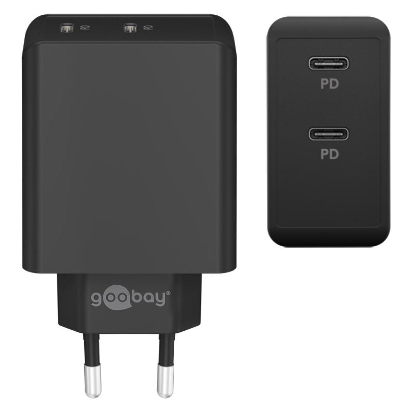 Double chargeur rapide Goobay USB-C PD (36 W)